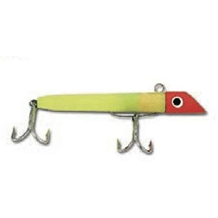 Got-Cha 1500 Series Plug, 4 2 Oz, Sz 1 2 4X Trebles, Red Yellow G1508
